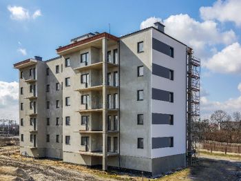 Postęp prac na Osiedlu Grafitowym - elewacja tynkowanie - fot. 32 - Bauter Sp. z o.o.